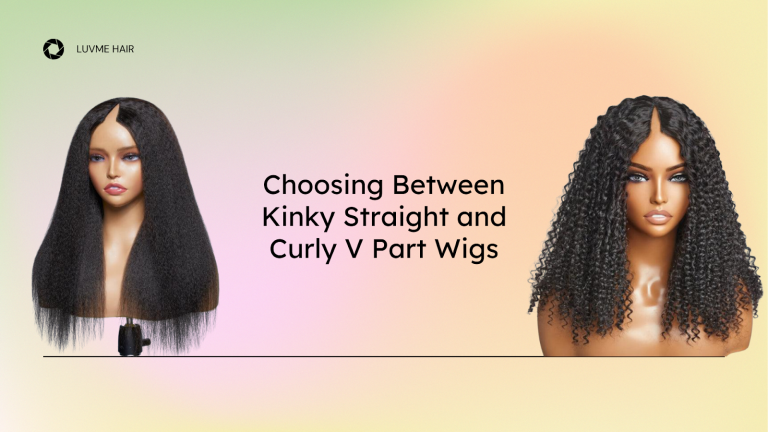 Curly V Part Wigs